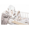 6-dielna výhod. sada s darčekom pre bábätko Baby Nellys, 120x90 Zvířátka na mráčku, bežová 135x100