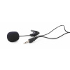GEMBIRD mikrofón s klipom, MIC-C-01, čierny