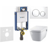 GEBERIT Kombifix súprava 5v1 - inštalačný modul, závesná sprchová toaleta Rimless a Softclose WC sedadlo TECEone, tlačidlo Sigma20 Round, 115.882.KJ.1 (biela/lesklý chróm), 110.302.00.5 NT4