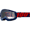 MX okuliare 100% Strata 2 Masego modré s čírym Injected sklom