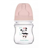 Canpol Babies Antikolik. fľaštička so širokým hrdlom, Exotic Animals, 120 ml - ružová Canpol Babies