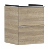 Hansgrohe Xelu Q skrinka 48x49.5x60.5 cm závesná kúpeľňová skrinka pod umývadlo dub-chrómová 54021000