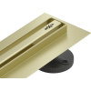 Mexen Flat 360° Slim sprchový žľab 150 cm, zlatá matná, 1A41150
