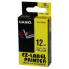 páska CASIO XR-12YW1 Black On Yellow Tape EZ Label Printer (12mm) (XR-12YW1)