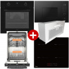 Set KLUGE - RÚRA KTE1010B + Doska indukčná KPI6015B + Odsávač plne vstavaný KLV5200X + Umývačka vstavaná KVD4600P + MIKROVLNNÁ RÚRA KTM2011B