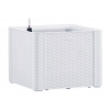 STEFANPLAST Samozavlažovací kvetináč NATURAL DELUXE 43x43x33cm biela