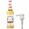 Barmanský sirup na nápoje MONIN Orechový 700 ml + Pumpička