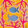 Plagát, Obraz - Pisces Zodiac, Sandra Poliakov, 40 × 40 cm