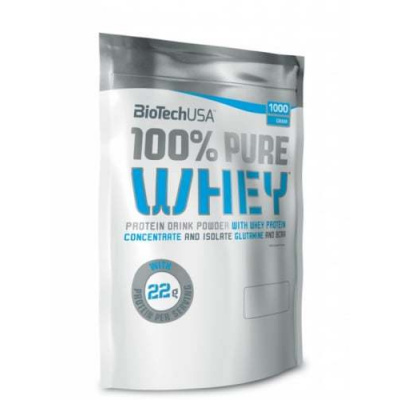 Proteín 100 % Pure whey Banán BiotechUSA 454 g