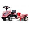 Falk FALK Odrážadlo 288C Baby Girls New Holland T7 s vlečkou a lopatkou s hrabličkami 288C