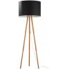 TK Lighting Tokyo stojaca lampa 1x15 W čierna-drevo 5286