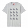 Pánske tričko CCM 125 Anniversary Skates Short Sleeve TEE Athletic Grey Vel