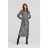 ŠATY KARL LAGERFELD KL ANIMAL PRINT SHIRT DRESS KARL ANIMAL AOP WHITE
