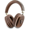 Guess PU Leather 4G Triangle Logo Bluetooth Stereo Headphone hnedé