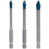 BOSCH 3-dielna sada vrtákov EXPERT HardCeramic HEX-9 5, 6, 8 mm 2608900595