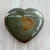 Nefertitis Jaspis polychrómne srdce Madagaskar 16 NF57351 - cca 7,1 x 6,1 cm, 153 g