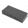 Digitus USB 3.0 HUB, 7 Port, Industrial, Metal incl. PSU 15-kV ESD, Table, Wall, DIN Rail mount (DA-70258-1)