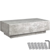tectake 405997 konferenčný stolík lasley so stojanom, nosnosť 45 kg - vzhľad betónu, 120 x 60 x 35 cm