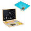 Vzdelávacia magnetická tabuľa notebook písmená čísla ECOTOYS G068_-_BLUE