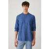 Ľanová košeľa Medicine RS25.KDM070 modrá L