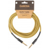 CASCHA Professional Line Guitar Cable, Straight, Tweed Natural, 3 m