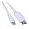 PREMIUMCORD Kabel Mini DisplayPort - HDMI 2m, bílý kportadmk01-02