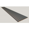 Dekoračný 3D lamelový Akustic panel 265x30x2,4cm Filc MDF Dub Jesen lamela CPL Diamant Siv 3D-F-DIAM-DJ
