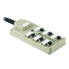 Weidmüller SAI-6-F 4P PUR 10M 9456480000 pasívny box senzor/ aktor rozdeľovač M12 s kovovým závitom 1 ks; 9456480000