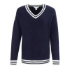 Miso V Neck Jumper Women Navy 12 (M)