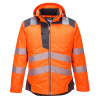 PORTWEST Bunda do deště HiVis PW3 T400, zateplená, reflexní POR-T400OGYL L Oranžová/šedá