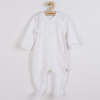 Dojčenský bavlnený overal PRACTICAL biely (chlapec), od značky NEW BABY 86 (12-18m)