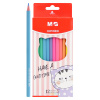 Pastelky šesťhranné M&G So Many Cats Pastel - sada 12 ks