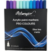 Popisovač Artmagico Pro Blue Line akrylové fixky, modré odtiene, 12 ks (1217)