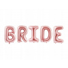 PartyDeco NÁPIS fóliový Bride ružové zlato 280x86cm