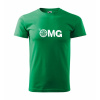 Malfini triko s potiskem OMG green