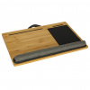 KIK KX3412 Drevený stolík na notebook s vankúšom 58 x 38 cm