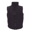 PAYPER DAYTONA 000876-0051 / Zateplená vesta s fleece podšívkou kontrastnej farby - black/acid green S