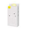 Baseus Baseus Earphone Encok H17 in-ear wired earphone with 3.5mm jack wired headphones White (NGCR020002)