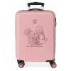 JOUMMA BAGS Luxusný detský ABS cestovný kufor MICKEY MOUSE Outline Pink, 55x38x20cm, 34L, 3471721