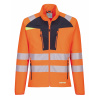 PORTWEST HI-VIS DX481 / Základná vrstva, reflexná, slim fit - HV oranžová/čierna XXXL