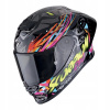 Motocyklová prilba SCORPION EXO-R1 EVO II AIR SAVAGE BLACK/BLUE/PINK XS + ZADARMO