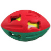 Dog Fantasy hračka lopta rugby s tenisákom 12,5 cm