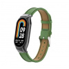 eses Kožený remienok pre Xiaomi Smart Band 8 a 9 - Zelený