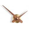 Designové nástěnné hodiny Nomon Axioma Gold Walnut small 37cm