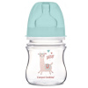 Canpol Babies Antikolik. fľaštička so širokým hrdlom, Exotic Animals, 120 ml - zelená Canpol Babies