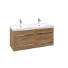 Villeroy & Boch Avento Umývadlová skrinka, 118x51x45 cm, 4 zásuvky, Oak Kansas A89300RH