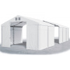 Skladovací stan (oceľ + pvc) 6x14x3m (PEVNÝ ÚLOŽNÝ STAN - GARÁŽ - 6m × 14m × 3m / 4,09m)