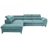 Stylife ROHOVÁ SEDACIA SÚPRAVA, textil, modrá - Online Only obývacie izby - 000553009545