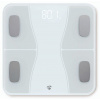 NEDIS múdra osobná váha/ Bluetooth/ 16 meracích funkcií/ nosnosť 180kg/ Android/ iOS/ ABS/ sklo/ biela