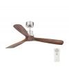 FARO Barcelona FARO 33370DC - Stropný ventilátor LANTAU hnedá/matný chróm pr. 132 cm + DO FA33370DC + záruka 3 roky zadarmo